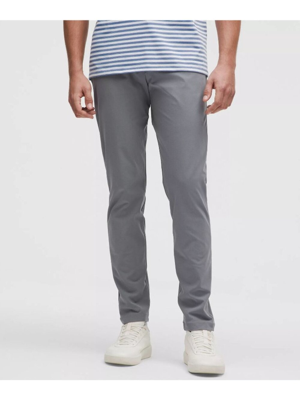 Lululemon Size 32 ABC Slim-Fit 5 Pocket Pant 28L Warpstreme Solar Gray Slim Fit